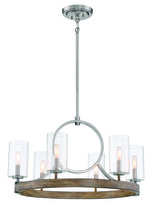 Minka-Lavery 4015-280 - 6 LIGHT CHANDELIER