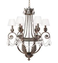 2nd Avenue Designs White 115984 - 26" Wide Antonia 6 Light Chandelier