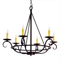 2nd Avenue Designs White 115989 - 32" Wide Estrella 6 Light Chandelier