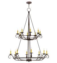 2nd Avenue Designs White 116031 - 45"W Estrella 16 LT Two Tier Chandelier