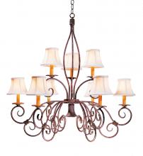 2nd Avenue Designs White 119084 - 36" Wide Grace 10 Light Two Tier Chandelier