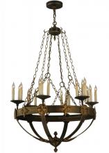 2nd Avenue Designs White 128478 - 32"W Neapolis 18 LT Chandelier