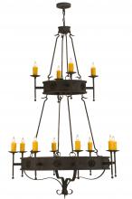 2nd Avenue Designs White 145419 - 48"W Lorenzo 12 LT Two Tier Chandelier