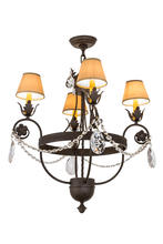 2nd Avenue Designs White 167827 - 26"W Antonia 4 LT Chandelier