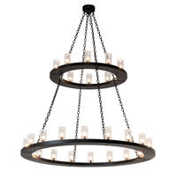 2nd Avenue Designs White 229405 - 60" Wide Loxley 28 Light Two Tier Chandelier