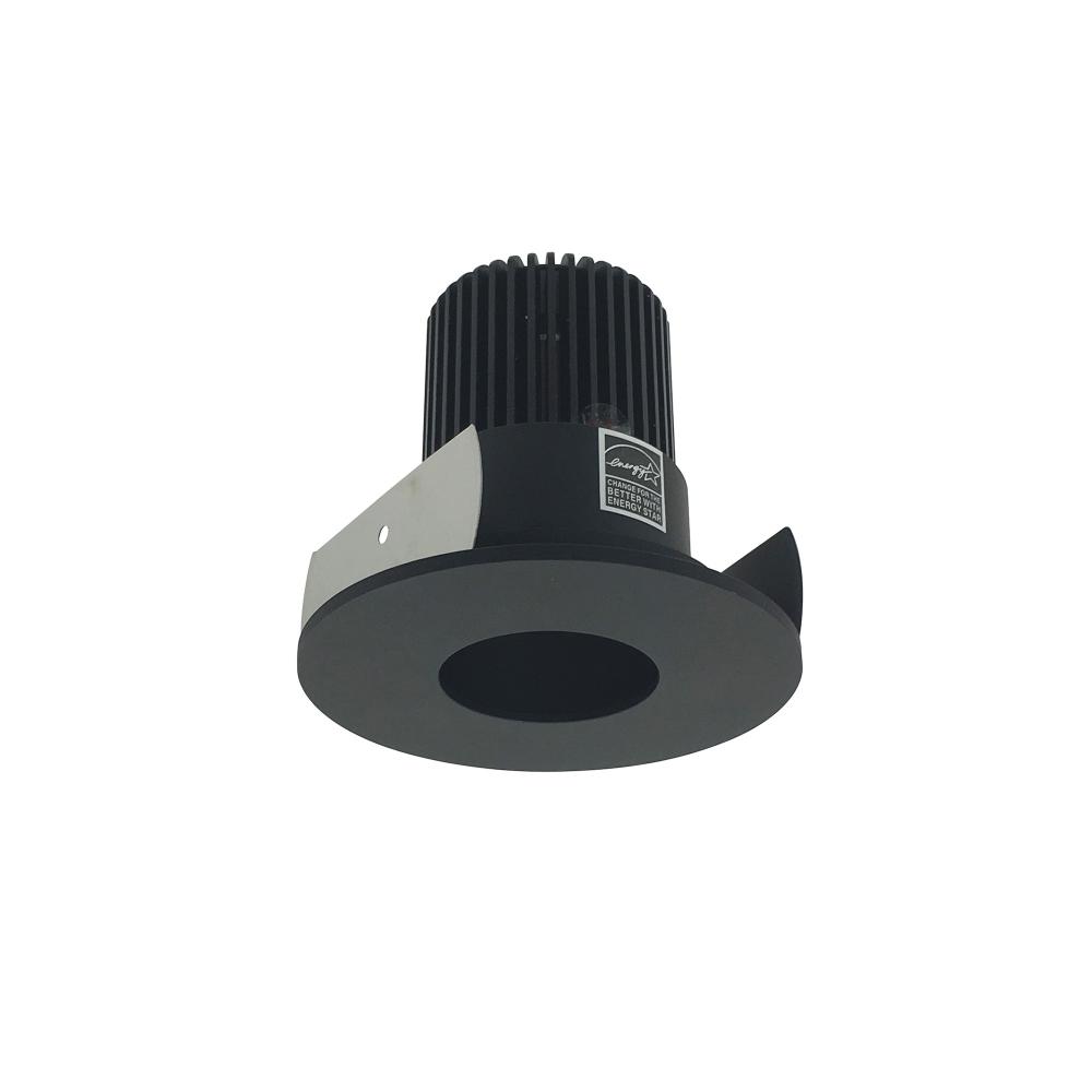 2" Iolite LED Round Pinhole, 10-Degree Optic, 700lm / 12W, 2700K, Black Pinhole / Black Flange