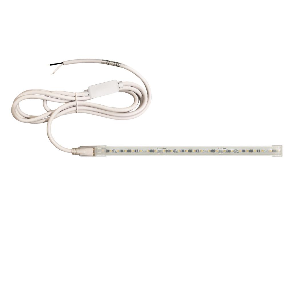 Custom Cut 16-ft, 4-in 120V Continuous LED Tape Light, 330lm / 3.6W per foot, 3000K, w/ Mounting