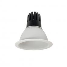 Nora NC3-61L435NMPW - 6" Sapphire III Round Open Reflector, 3500lm, 3500K, Narrow Flood Optic, Matte Powder