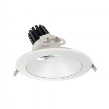 Nora NC3-89L340NMPW - 8" Sapphire III Round Adjustable Reflector, 2500lm, 4000K, Narrow Flood Optic, Matte Powder