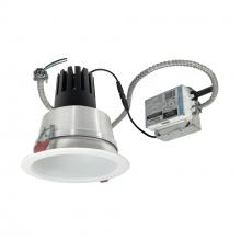 Nora NCR3-61L530FC01MPW - 6" Sapphire III Retrofit, Matte Powder White Reflector/Matte Powder White Flange, 120V; 0-10V