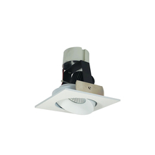 Nora NIR-4SC50XMPW - 4" Iolite LED Square Adjustable Cone Retrofit, 800lm / 12W, 5000K, Matte Powder White Reflector