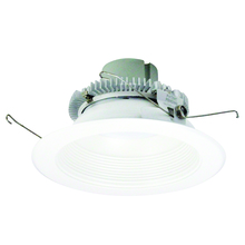 Nora NLCBC2-65235MPW/A - 6" Cobalt Click Round Retrofit Baffle, 750lm / 10W, 3500K, Matte Powder White Baffle / Matte
