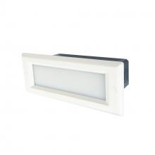 Nora NSW-842/32W - Brick Die-Cast LED Step Light w/ Frosted Lens Face Plate, 146lm, 4.6W, 3000K, White, 120V-277V,