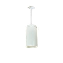Nora NYLS3-6C1L130FP01WWW - 6" Sapphire III Cable Mount White Cylinder, Matte Powder White Reflector/Matte Powder White