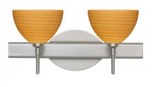 Besa Lighting 2SW-4679OK-SN - Besa Wall Brella Satin Nickel Oak 2x40W G9