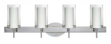 Besa Lighting 4SW-C44007-LED-CR - Besa Pahu 4 Wall 4SW Clear/Opal Chrome 4x5W LED