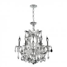 Worldwide Lighting Corp W83075C22 - Maria Theresa 7-Light Chrome Finish and Clear Crystal Chandelier 22 in. Dia x 25 in. H Medium
