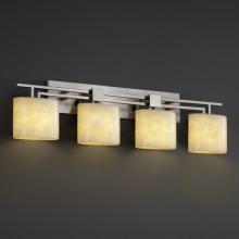 Justice Design Group CLD-8704-30-NCKL - Aero 4-Light Bath Bar