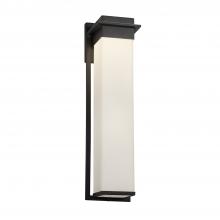 Justice Design Group FSN-7545W-OPAL-MBLK - Pacific 24" LED Outdoor Wall Sconce