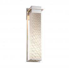 Justice Design Group FSN-7545W-WEVE-NCKL - Pacific 24" LED Outdoor Wall Sconce