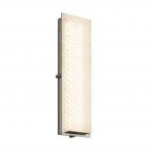 Justice Design Group FSN-7565W-WEVE-NCKL - Avalon 24" ADA Outdoor/Indoor LED Wall Sconce