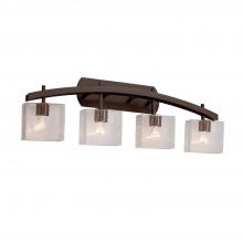 Justice Design Group FSN-8594-55-SEED-DBRZ - Archway 4-Light Bath Bar