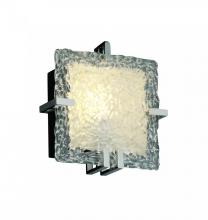 Justice Design Group GLA-5550-LACE-DBRZ-LED-1000 - Clips Square Wall Sconce (ADA)