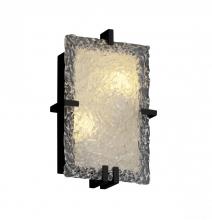 Justice Design Group GLA-5551-LACE-DBRZ-LED-2000 - Clips Rectangle Wall Sconce (ADA)