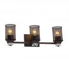 Justice Design Group MSH-8473-10-DBRZ - Ardent 3-Light Bath Bar