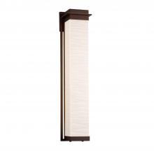 Justice Design Group PNA-7546W-WAVE-DBRZ - Pacific 36" LED Outdoor Wall Sconce