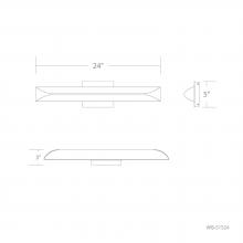 WAC US WS-51524-30-BN - Straitaway Bath & Wall Sconce