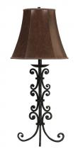 CAL Lighting BO-895 - 150W 3W HAND FORGED IRON TABLE LAMP