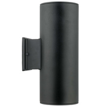 Eglo 200147A - 2 LT Outdoor Wall Light w/ Black Finish & Clear Glass