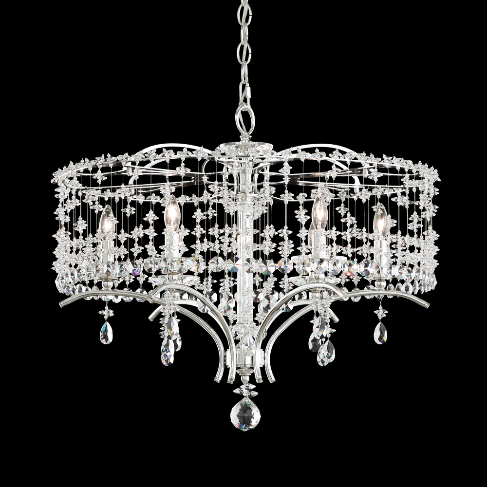 Bella Rose 6 Light 120V Chandelier in Etruscan Gold with Radiance Crystal