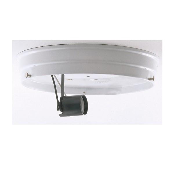 6" 1-Light Ceiling Pan; White Finish; Includes Hardware; 60W Max