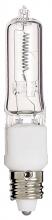 Satco Products Inc. S3108 - 150 Watt; Halogen; T4 1/2; Clear; 2000 Average rated hours; 2700 Lumens; Mini Candelabra base; 120