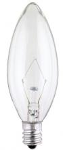 Westinghouse 328200 - 25W B9 1/2 Torpedo Incandescent Clear E12 (Candelabra) Base, 120 Volt, Box