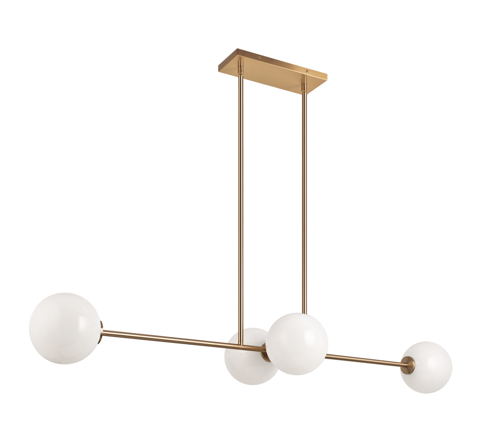 Novo Aged Gold Brass Chandelier