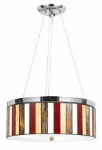 CAL Lighting FX-1089/1P - 60W X 3 Tiffany Pendant Fixture