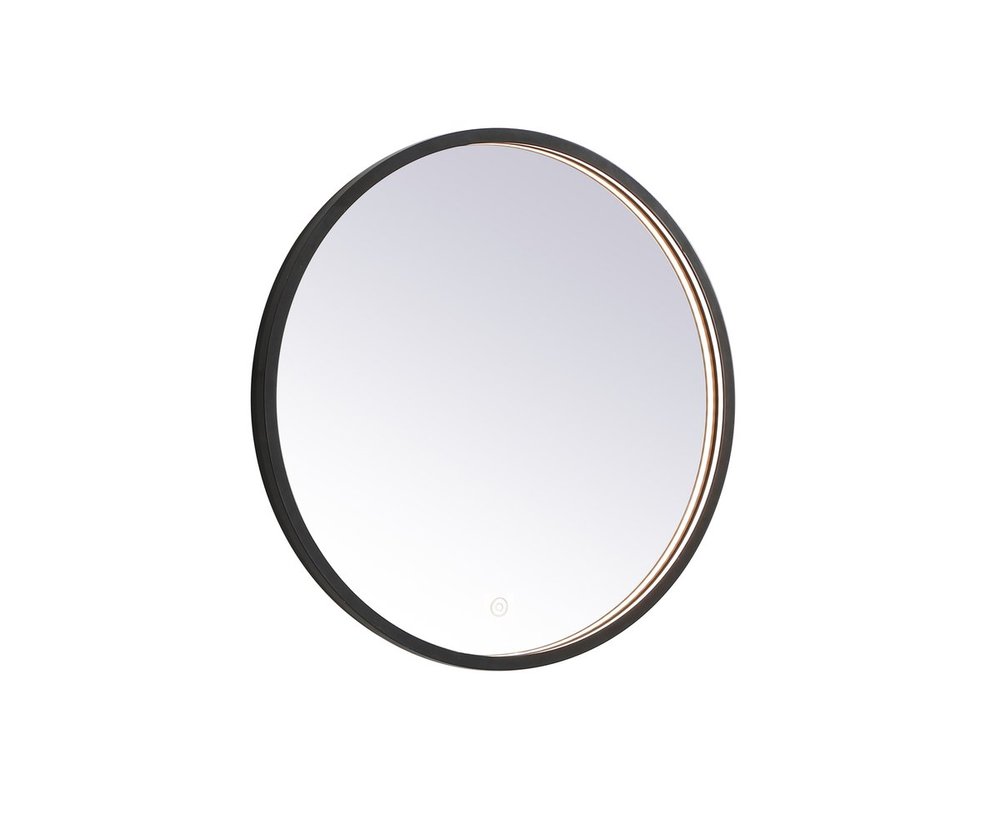 Pier 24 Inch LED Mirror with Adjustable Color Temperature 3000k/4200k/6400k in Black