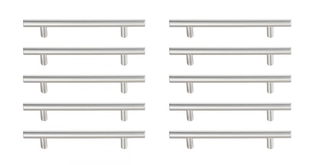 Quinn 5" Center to Center Brushed Nickel Bar Pull Multipack (set of 10)