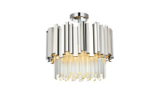 Elegant 3400F16C - Willow 16 inch Flush Mount in Chrome