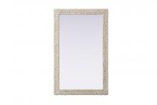 Elegant MR4A3555LN - Rectangle Cornhusk Mirror 35x55 in Linen White