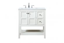 Elegant VF16432WH - 32 Inch Single Bathroom Vanity in White