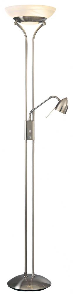 GEORGE'S READING ROOM - 2 LIGHT TORCHIERE WITH READING LAMP