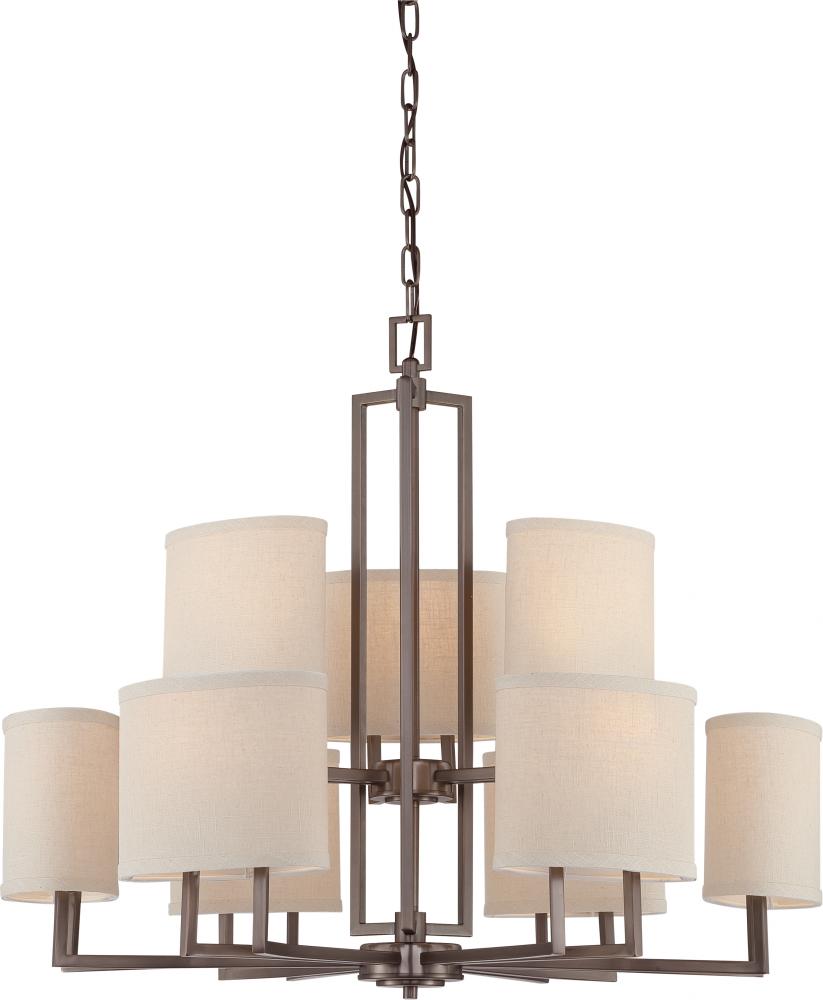 Nuvo 60-4856 24" Drum Pendant Lighting in Hazel Bronze Finish 
